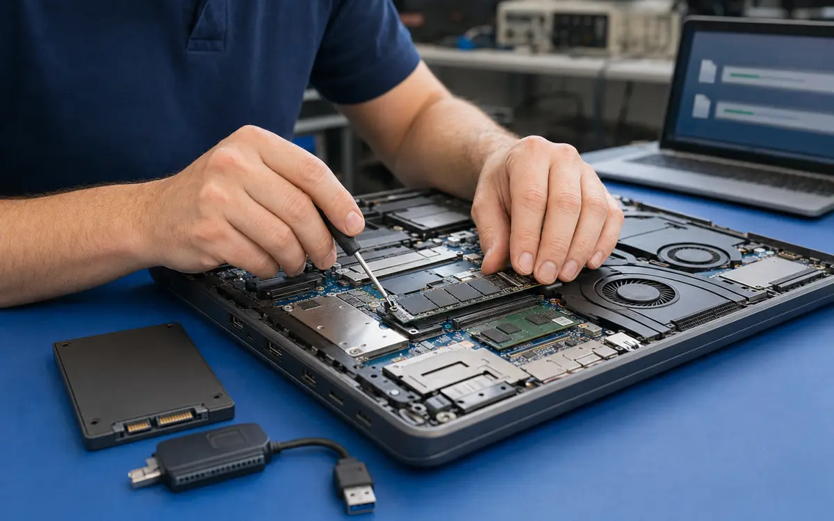 Замена SSD как пример услуги из прайса